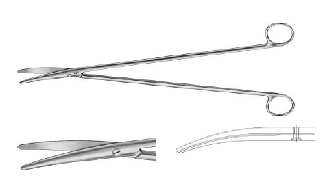 МЕТЦЕНБАУМ НОЖИЦІ ВИГНУТІ 350MM